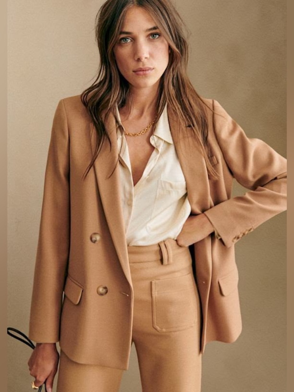 Sézane Christie Jacket in Camel (Size 4/36)